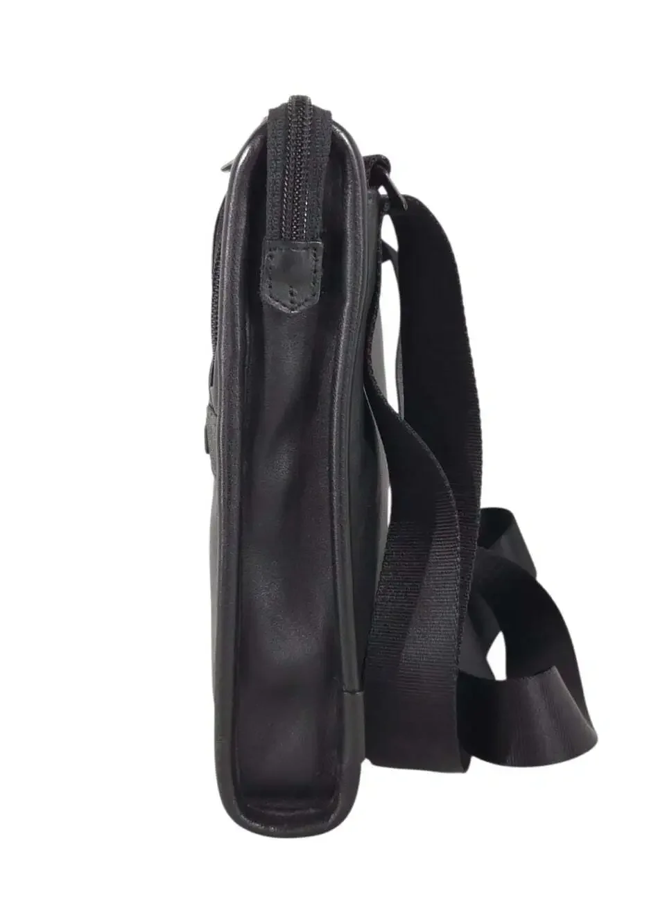 Tumi Alpha 2 Medium Crossbody Bag Mens Black Leather Organizer $395